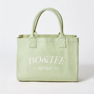 Bo+Tee OH POLLY Sport - Medium Canvas Tote Bag in Lime Green